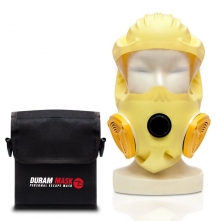 Pouzdro na opasek pro požární únikovou masku COGO suchý zip černé