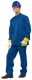 Montérkový komplet JARDA blůza a kalhoty do pasu středně modrý velikost 48