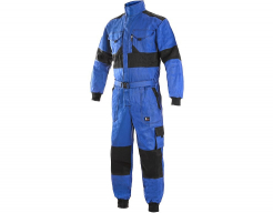 Kombinéza CXS ROBERT bavlna elastický pas náplety na rukávech a nohavicích modro/černá