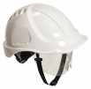 Ochranná průmyslová přilba Endurance Plus Visor ABS oční štít podbradní pásek račna bílá