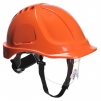 Ochranná průmyslová přilba Endurance Plus Visor ABS oční štít podbradní pásek račna oranžová