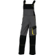 Montérkové kalhoty DELTA D-MACH s náprsenkou PES/bavlna zesílená kolena šikmé kapsy šedo/černo/žluté