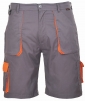 Krátké pracovní kalhoty TEXO Contrast šedo/oranžové velikost L