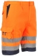 Montérkové kalhoty HIVIS krátké PES/BA 2 reflexní pruhy oranžovo/modré