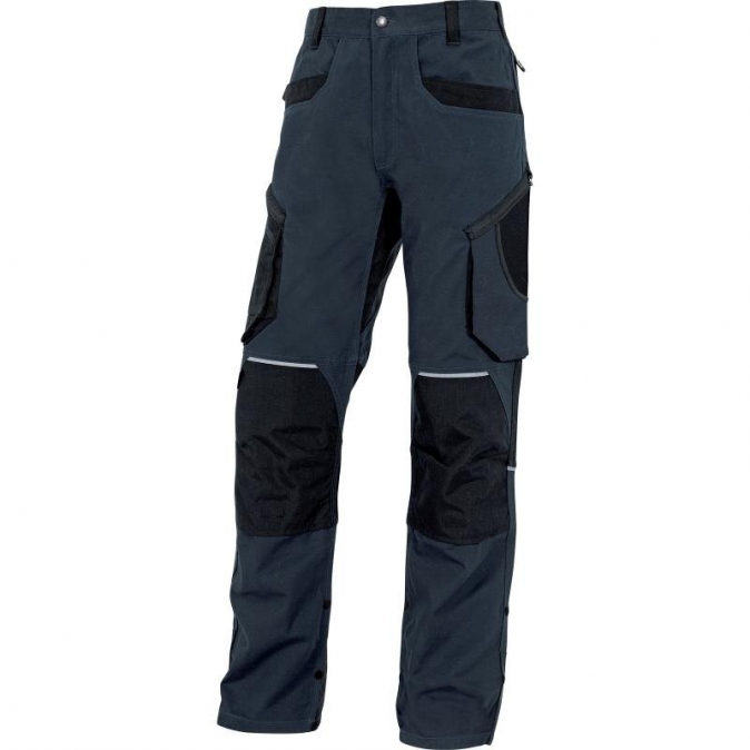 Montérkové kalhoty MACH ORIGINALS do pasu modro/černé velikost L