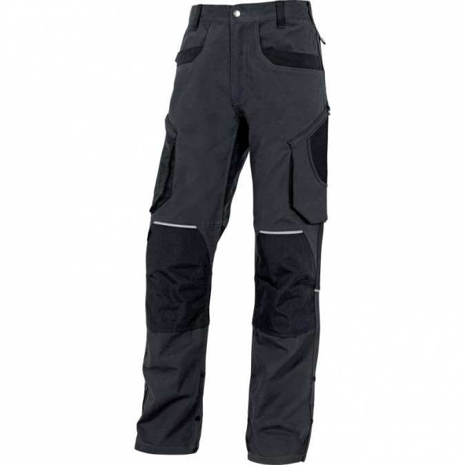 Montérkové kalhoty MACH ORIGINALS do pasu šedo/černé velikost L
