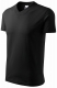 Tričko V-neck 160 bavlna průkrčník do "V" krátký rukáv černé