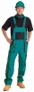 Montérkové kalhoty CXS LUXY ROBIN (EMIL) laclové bavlna prodloužené zeleno/černé