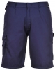 Montérkové kraťasy PW COMBAT PES/bavlna dvojité prošití 210g kapsy u pasu a na stehnech tmavě modré