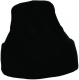 Pletená pracovní čepice CERVA MESCOD tvar rohatka přehrnutý okraj černá