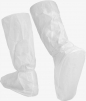 Návlek na obuv MicroMax NS vysoký jednorázový tkanice PVC podrážka bílý