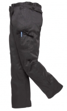Kalhoty COMBAT pánské do pasu s kapsami černé velikost 46" - XXXL