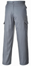 Kalhoty COMBAT pánské do pasu s kapsami šedé velikost 36" - L