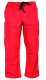 Montérkové kalhoty KLASIK do pasu na šňůrku bavlna červené