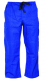 Montérkové kalhoty KLASIK do pasu na šňůrku bavlna středně modré