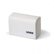 Čistící bezsilikonové antistatické papírky UVEX na brýle balení 700 ks bílé
