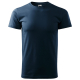 Tričko Basic 160 bavlněné kulatý výstřih silikonová úprava tmavě modrá