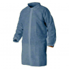 Plášť SAM materiál netkaný PP zapínání suchý zip bez kapes stojáček modrý