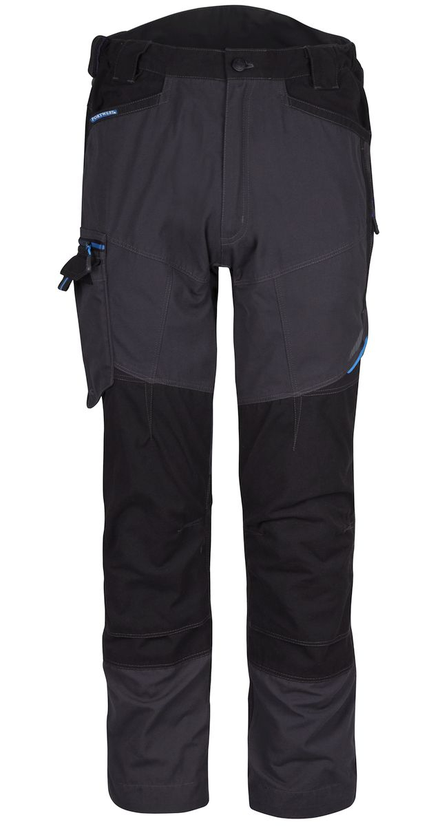 Kalhoty PW WX3 do pasu PES/BA 280g strečový materiál trojité šití přídavné kapsy šedo/černé