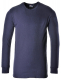 Tričko PW TERMO KLASIK BA/PES žebrovaný úplet dlouhý rukáv kulatý průkrčník tmavě modré