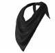 Šátek Relax 100% PES Interlock obšité okraje trojcípý 65 x 65 x 92 cm černý