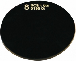 Sklo svářecí kulaté SCS do svářečských brýlí průměr 50 mm stupeň 9