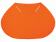 Plachetka k přilbě E-MAN, C6, E6, RANGER textilní chrání týlní oblast svítivě oranžová