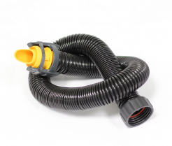 Hadice Multimask Flexible dýchací s nastavením průtoku pro ventilovaný dýchací štít černá