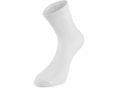 Ponožky pracovní a volnočasové CXS Verde bavlna/PES/elastan hladký úplet gumičkový lem bílé