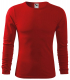 Tričko Malfini Fit-T LS pánské bavlna 160g dlouhý rukáv kulatý průkrčník červené