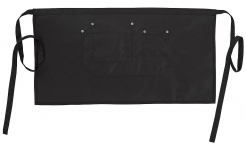 Zástěra PW Gastro Canvas Bar do pasu 100% bavlna 5 kapes zavazování na tkalouny 71 x 38 cm černá