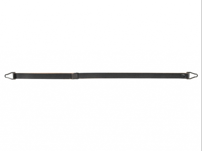 Podbradní pásek na ochrannou přilbu Schuberth 2-bodový nastavitelná délka kožený černý
