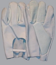 Ochranné pracovní rukavice KL Pyrotechnik celokožené jemná teletina gumička přes zápěstí pyrotechnické šedé