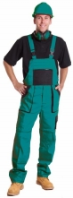 Montérkové kalhoty CXS LUXY ROBIN (EMIL) laclové bavlna na 190 cm zeleno/černé