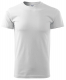 Tričko Basic krátký rukáv kulatý průkrčník 100% bavlna 160g bílé