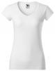 Tričko Fit V-Neck 180 dámské vypasované průkrčník do V krátký rukáv bílé