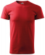Tričko Malfini Basic 160 bavlněné krátký rukáv bezešvý střih trupu kulatý průkrčník silikonová úprava červené