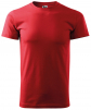 Tričko Malfini Basic 160 bavlněné krátký rukáv bezešvý střih trupu kulatý průkrčník silikonová úprava červené