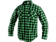 Košile CXS TOM flanelová bavlněná kostkovaná dlouhý rukáv zelená