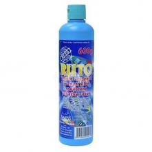 Mycí emulze RUTO balená v kulaté láhvi se zaklapávacím uzávěrem 600 g světle modrá
