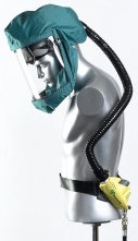 Kukla dýchací SCOTT TORNADO T-3 celoobličejový ventilovaný štít zelený
