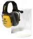 Ochranný obličejový štít PROTECTOR ZONE VMC v kombinaci s chrániči sluchu EH4 polykarbonátový délka 200 mm čirý