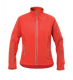 Bunda ADLER Softshell Jacket dámská vypasovaná kapsy na zip reflexní švy červená