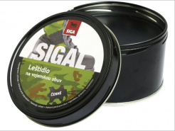 SIGAL tradiční leštidlo a krém na koženou obuv s obsahem ušlechtilých vosků 250 g černý