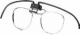 Brýlové obroučky PORORA do celoobličejové masky SARI, SR200 atd. univerzální kovové