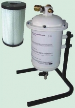 Filtrační jednotka CleanAIR® Pressure Conditioner kombinovaný filtr na tlakový vzduch se stojanem bílá