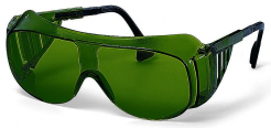 Brýle UVEX INFRADUR Plus svářečské černé straničky Duo-Flex clona 5 zelený