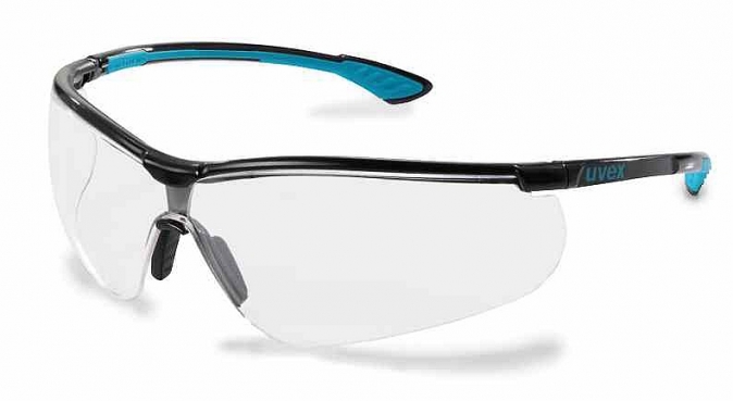 Brýle UVEX Nový SPORTSTYLE Supravision Extreme černo/modré rámeček nemlživé nepoškrábatelné čiré