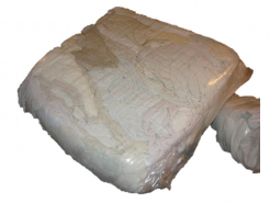 Čistící hadry bavlna lisovaná balení 10 kg bílé