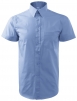 Košile Malfini Chic bavlněná pánská nakládaná kapsa na prsou krátký rukáv světle modrá